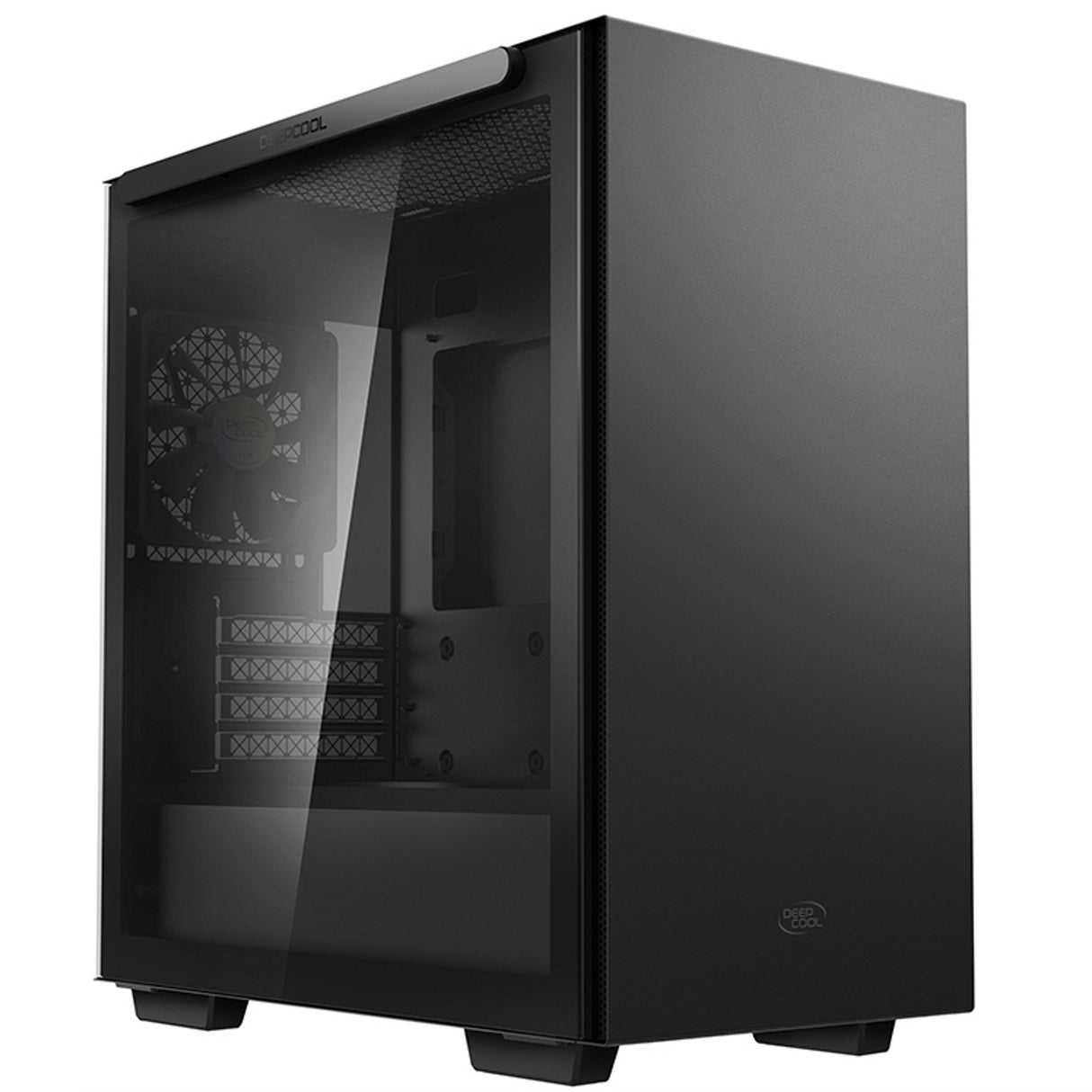 DeepCool MACUBE 110 Case, Home & Business, Black, Micro Tower, 2 x USB 3.0, Tempered Glass Side Window Panel, Micro ATX, Mini-ITX