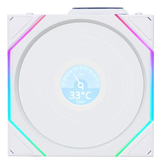 Lian Li Uni Fan TL120 LCD Reverse Blade Wireless Computer case 12 cm White 1 pc(s)