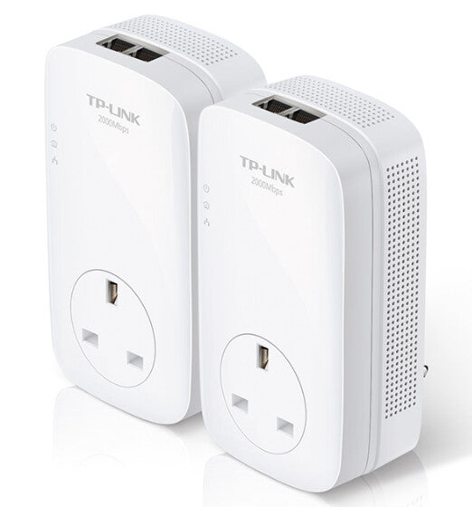 TP-Link AV2000 2-Port Gigabit Passthrough Powerline Starter Kit