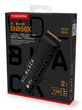 Western Digital Black WD_BLACK™ SN850X NVMe™ SSD POWERED BY SANDISK 2 TB, [With Heatsink]