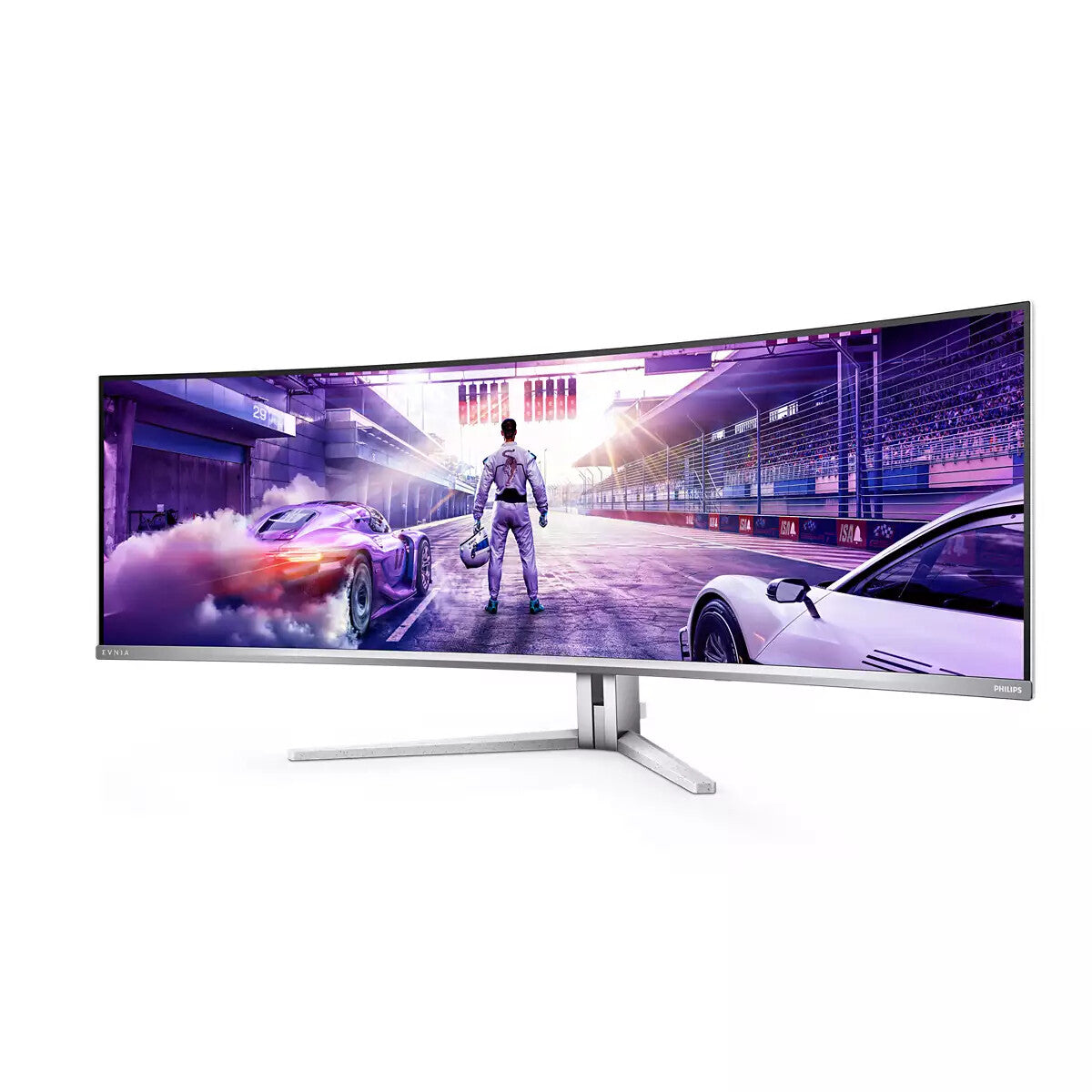 Philips Evnia 8000 49M2C8900L/00 computer monitor 124.2 cm (48.9") 5120 x 1440 pixels Dual QHD QD-OLED White