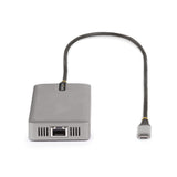 StarTech.com USB-C Triple Monitor Multiport Adapter, Dual 4K 60Hz + 4K 30Hz HDMI & DisplayPort, 3-Port USB 10Gbps Hub, 100W PD Pass-Through, GbE, Travel Dock, Windows & ChromeOS