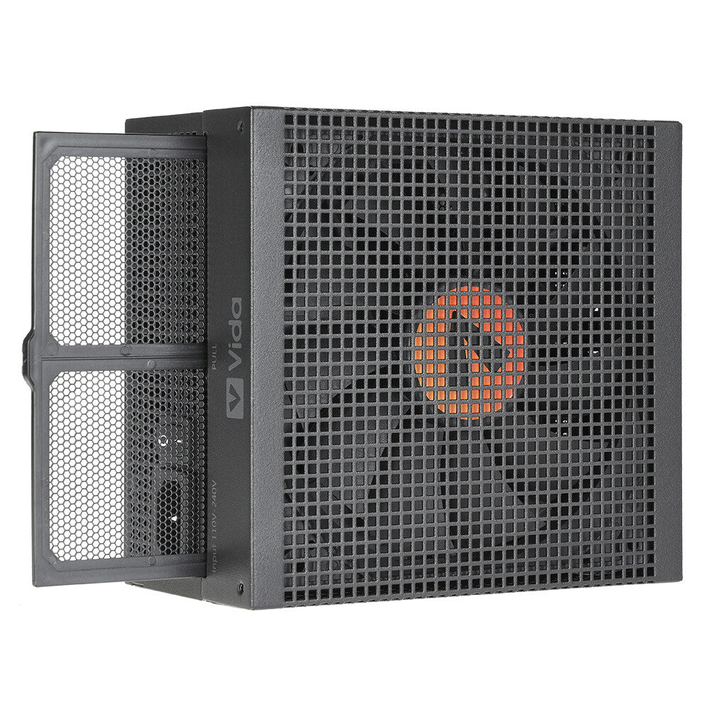 VIDA 850W Heracles Black ATX 3.1 Gaming PSU, 80+ Gold, Fully Modular, 140mm Ultra-Quiet FDM Fan, Flat Black Cables, PCIe 5.1, Power Lead Not Included