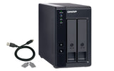 QNAP TR-002 HDD/SSD enclosure Black 2.5/3.5"