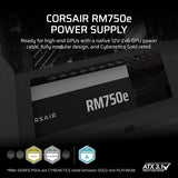 Corsair RM750e power supply unit 750 W 24-pin ATX ATX Black