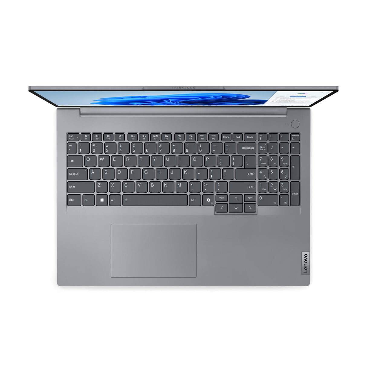 Lenovo ThinkBook 16 Intel Core Ultra 5 125U Laptop 40.6 cm (16") WUXGA 16 GB LPDDR5-SDRAM 256 GB SSD Wi-Fi 6E (802.11ax) Windows 11 Pro Grey