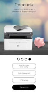 HP Laser MFP 137fnw, Black and white, Printer for Small medium business, Print, copy, scan, fax