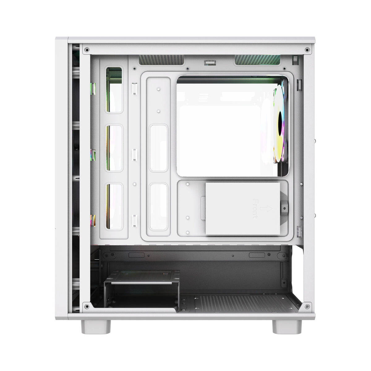 VIDA SPIRE M MATX WHITE GAMING CASE Micro Tower