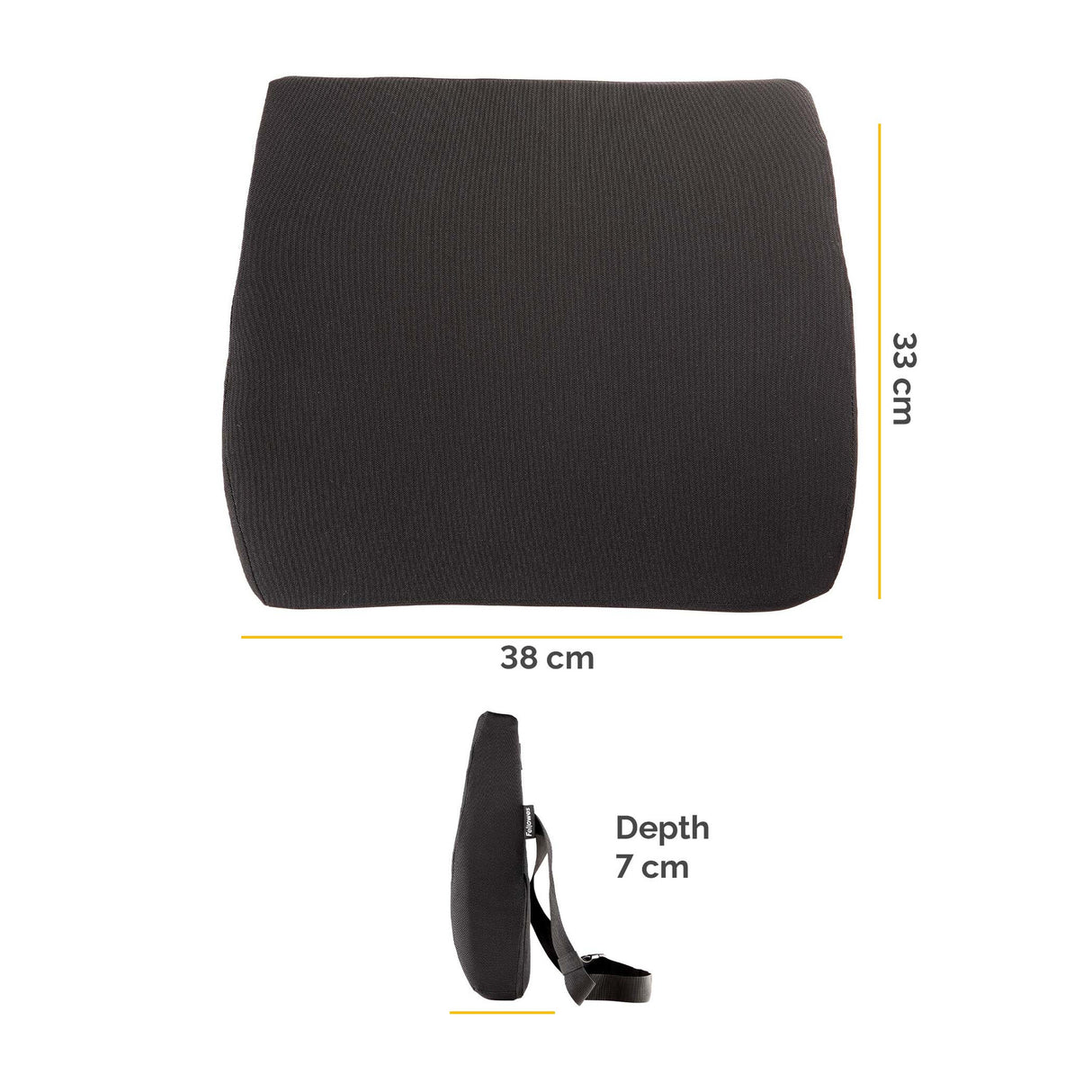 Fellowes Back Support for Office Chair Breyta Comfort Back Cushion