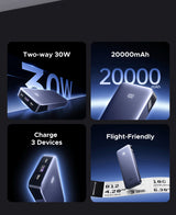 Ugreen 20000mAh Power Bank 30W 2C1A