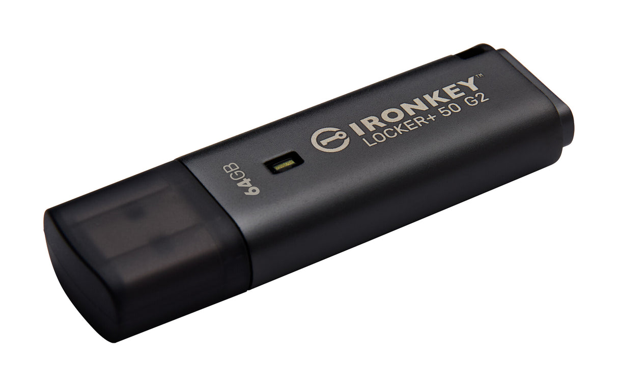 Kingston Technology IronKey 64GB Locker Plus 50 G2, FIPS 197, AES-256