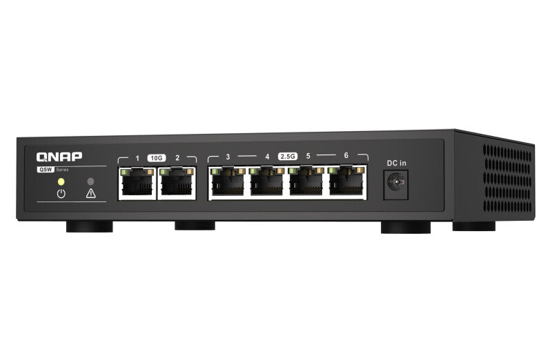 QNAP QSW-2104-2T network switch Unmanaged 2.5G Ethernet (100/1000/2500) Black