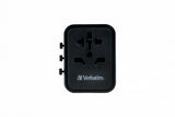Verbatim 49544 power plug adapter Universal Black