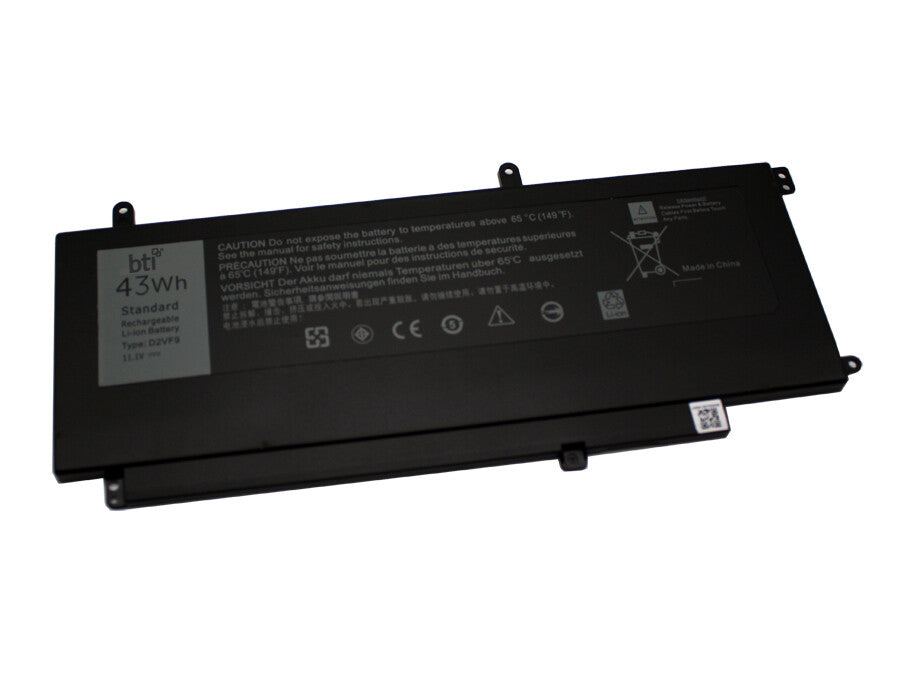 BTI 43Wh 3 cell D2VF9 compatible battery for DELL VOSTRO 14 5459 VOSTRO 14 5000 INSPIRON 15 7548 INSPIRON 15 7547