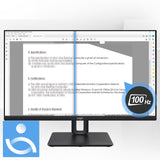 MSI Pro MP245PG 24 Inch Monitor, FHD (1920 x 1080), 100Hz, IPS, 1ms, 1x HDMI 1.4b, 1x DP 1.2a output, 1x D-Sub(VGA), Built-in Speakers, Anti-Glare, Anti-Flicker, Less Blue light, TÜV Certified, VESA, Kensington, 4-way adjustable stand, Black