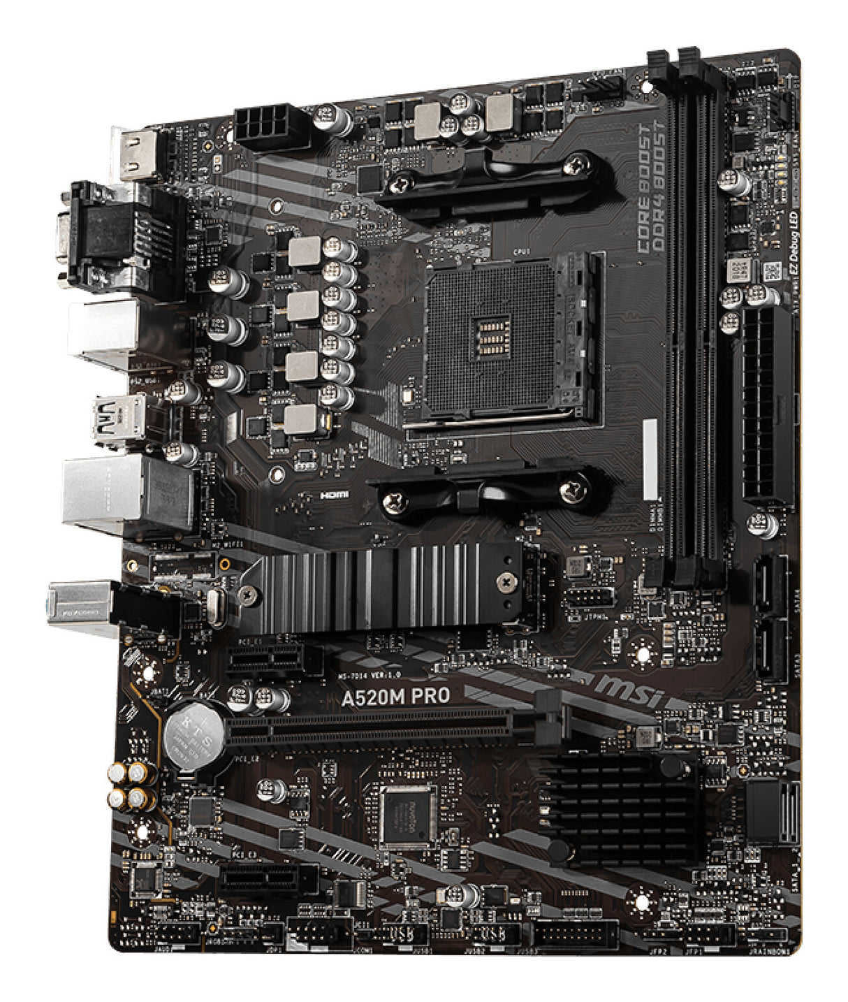 MSI A520M PRO motherboard AMD A520 Socket AM4 micro ATX