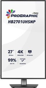 iiyama PROGRAPHIC HB2701UHSNP-B1 computer monitor 68.6 cm (27") 3840 x 2160 pixels 4K Ultra HD LCD Black