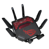 ASUS ROG Rapture GT-BE19000 wireless router Multi-Gigabit Ethernet Tri-band (2.4 GHz / 5 GHz / 6 GHz) Black, Red