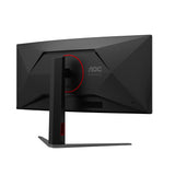 AOC G4 CU34G4CAP computer monitor 86.4 cm (34") 3440 x 1440 pixels UltraWide Quad HD LCD Black, Red