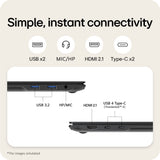 LG Gram Pro 17Z90TR-E 17" Hybrid AI Laptop - Intel® Core™ Ultra 7 255H, NVIDIA GeForce RTX5050 GPU, 1TB SSD, 32 GB RAM - Black - [2025]