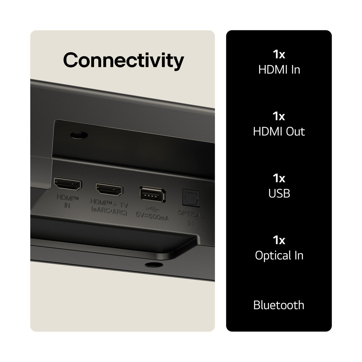 LG US70TY Black 3.1.1 channels 400 W