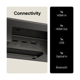 LG US70TY Black 3.1.1 channels 400 W