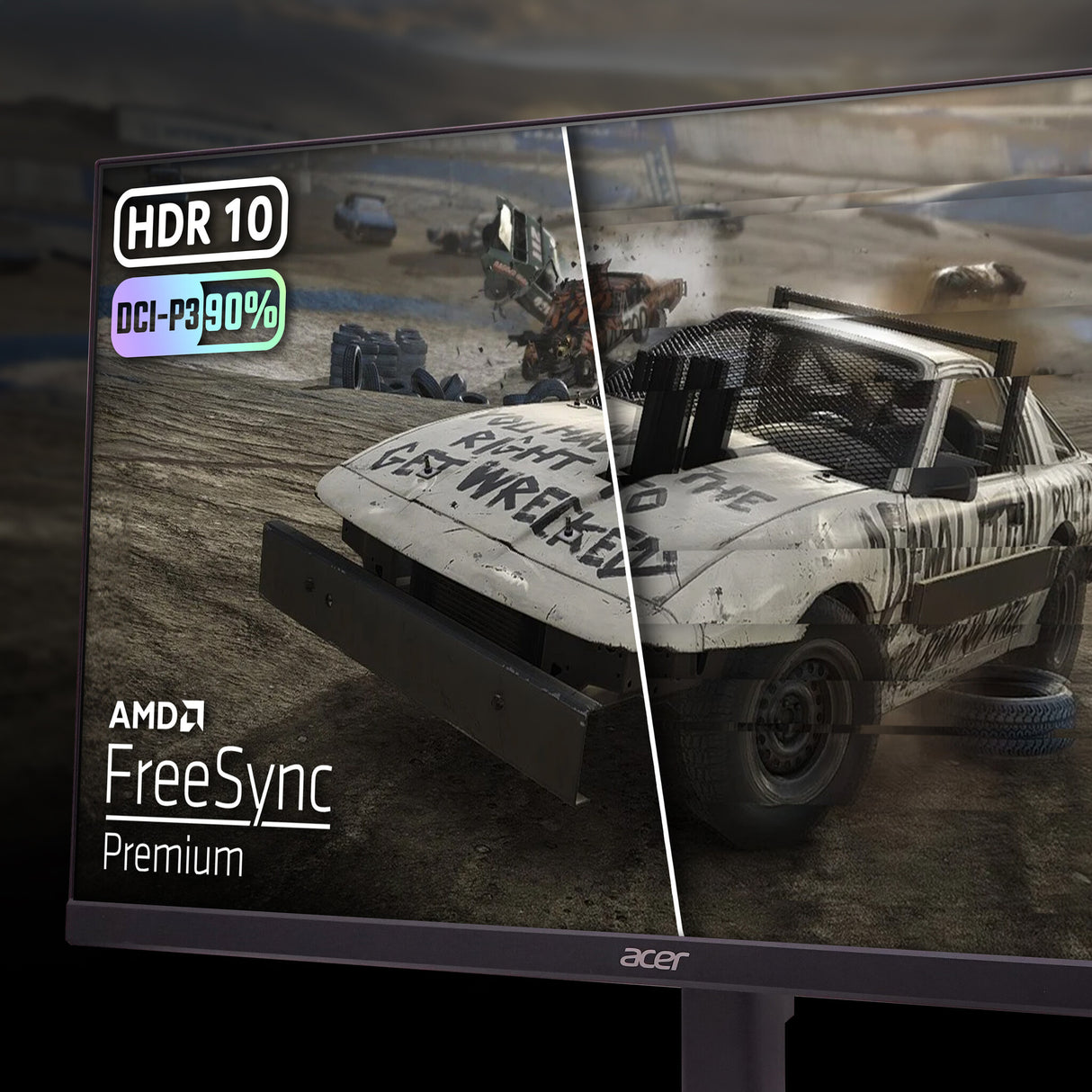 Acer NITRO VG0 Nitro VG270KV4bmiipx - 27'' 4K Ultra HD (3840x2160), 160HZ, 1ms, IPS, Black
