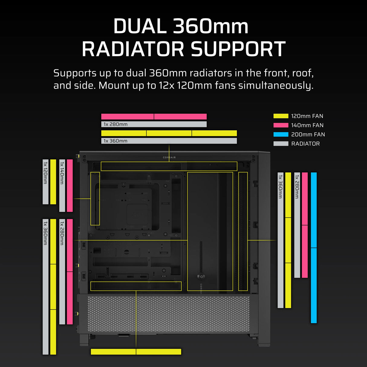 Corsair FRAME 4000D Midi Tower Black