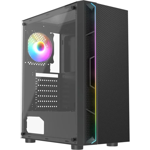 CIT Galaxy Black Mid-Tower PC Gaming Case with 1 x LED Strip
