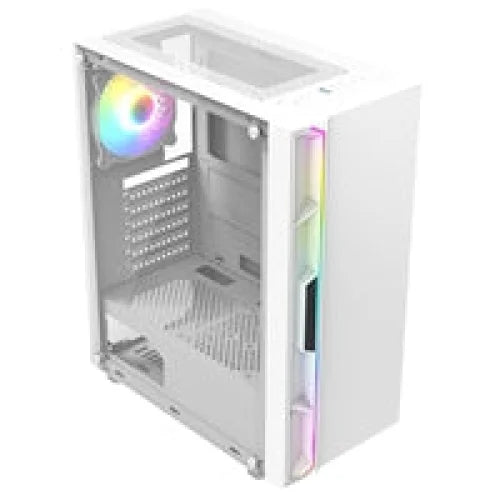 CIT Galaxy White Mid-Tower PC Gaming Case with 1 x LED