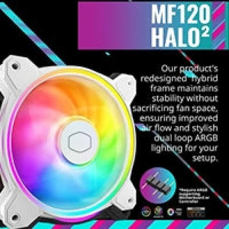 COOLER MASTER Hyper 212 Halo White Fan CPU Cooler Universal