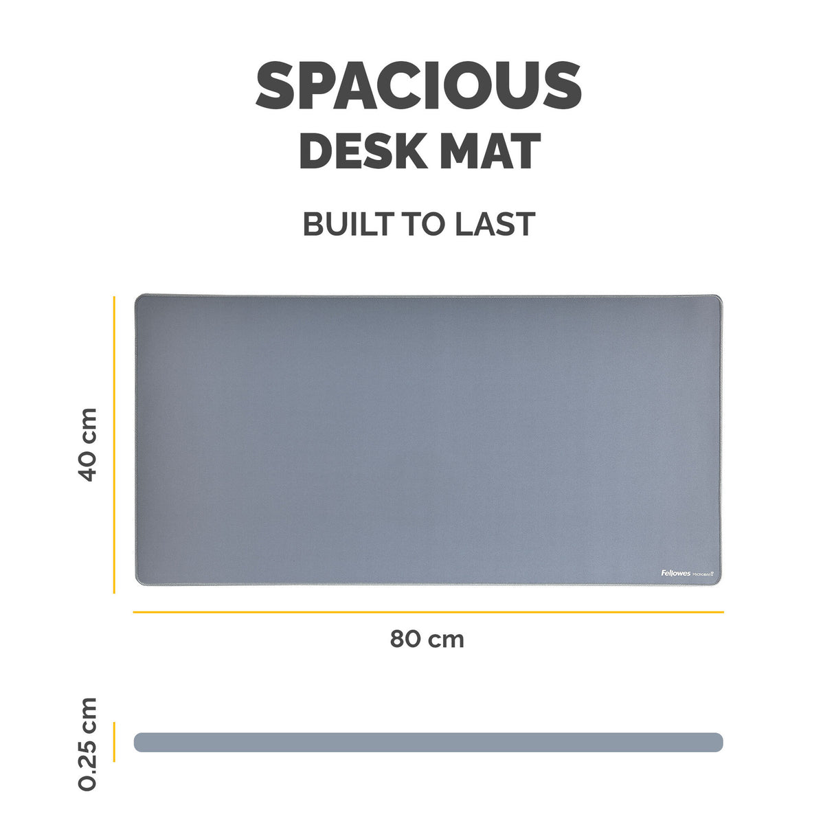 Fellowes Computer Desk Mat with Non-Slip Base Breyta Desk Mat with Antibacterial Protection Marine