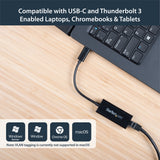 StarTech.com USB-C to Gigabit Ethernet Adapter - Black