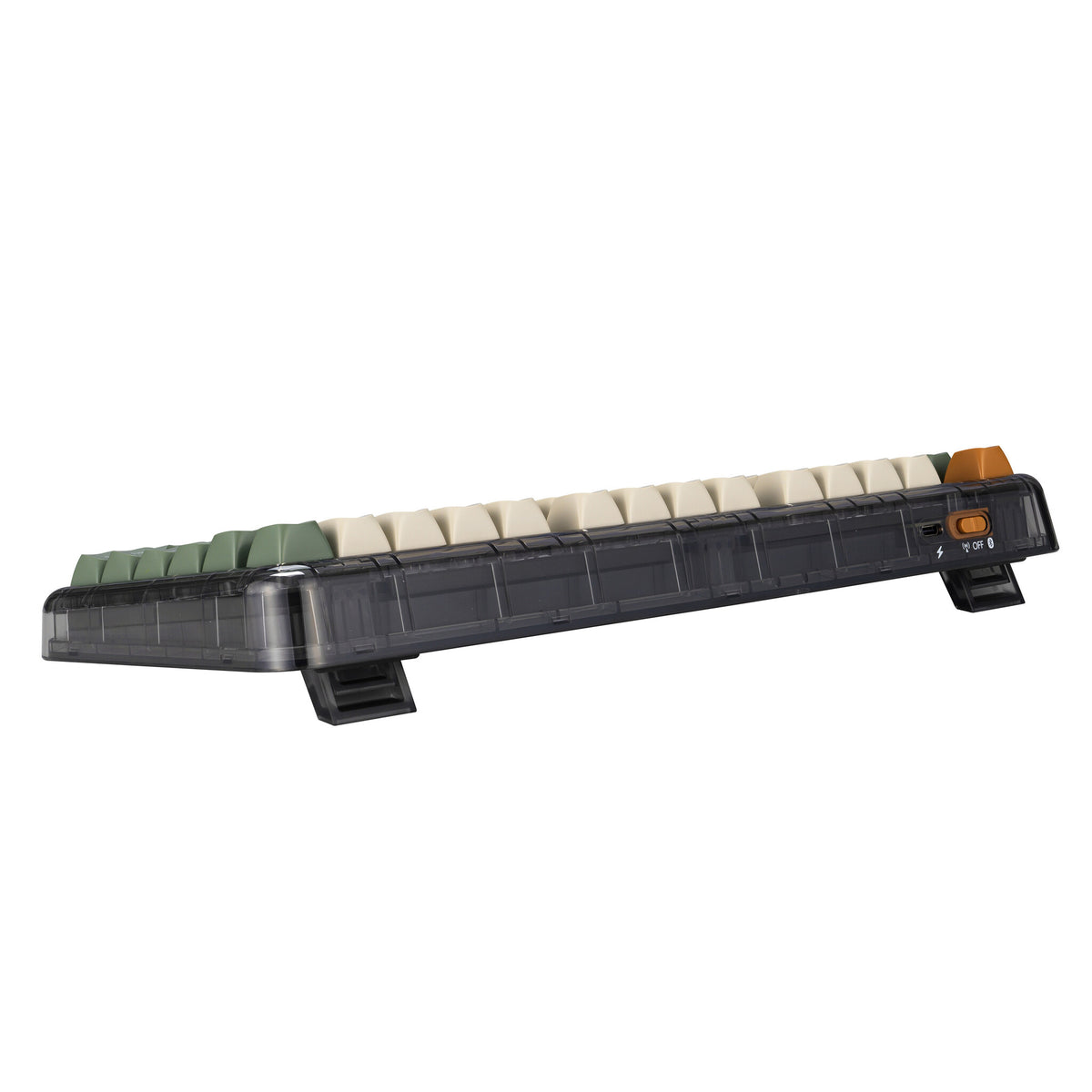 ASUS Jelly75 KD201 keyboard Universal USB + RF Wireless + Bluetooth Green, Beige, Orange