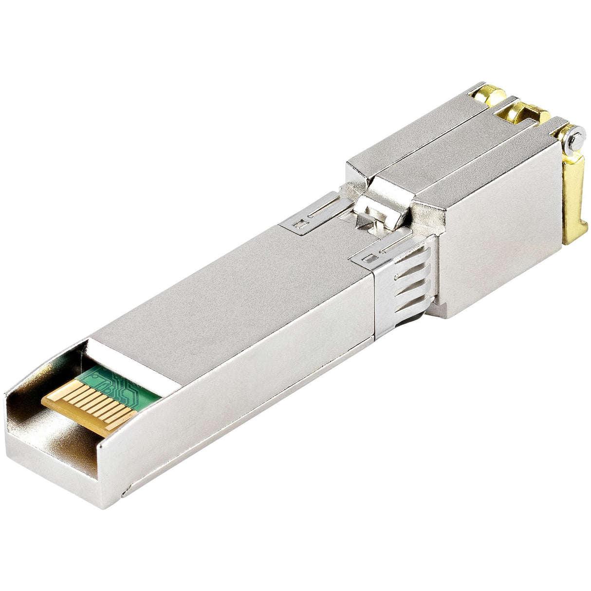 StarTech.com MSA Compliant SFP+ Transceiver Module - 10GBASE-T~MSA Uncoded SFP+ Module - 10GBASE-T - SFP to RJ45 Cat6/Cat5e - 10GE Gigabit Ethernet SFP+ - RJ-45 30m