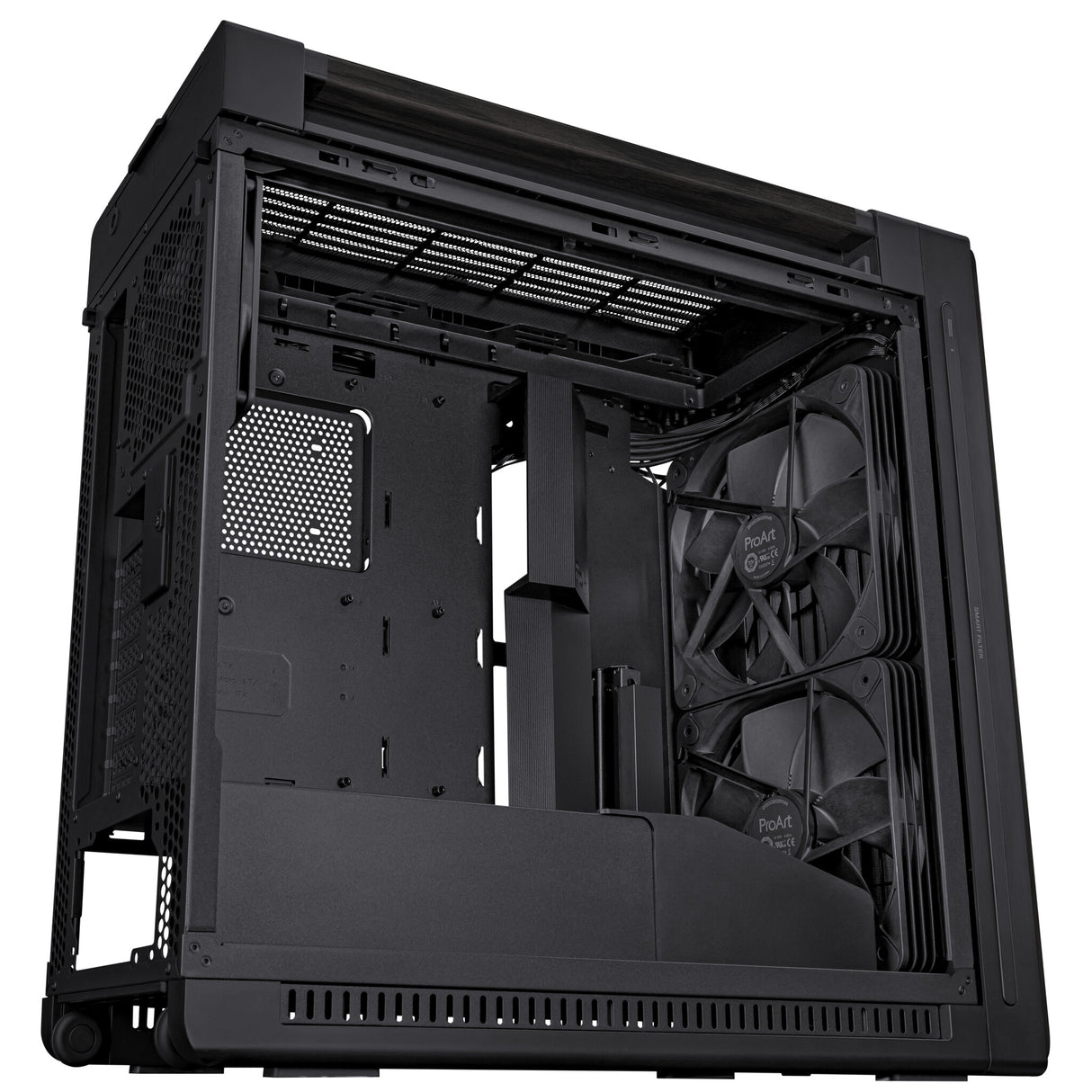 ASUS ProArt PA602 Wood Edition – Metal Panel Midi Tower Black