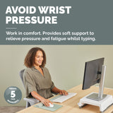 Fellowes Keyboard Wrist Rest Breyta Keyboard Wrist Support with Antibacterial Protection Ergonomic Wrist Support Sage