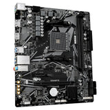 GIGABYTE A520M H ARGB Motherboard - Supports AMD Ryzen 5000 Series CPUs, up to 5100MHz DDR4 (OC), PCIe 3.0 x4 M.2, 1 GbE LAN, USB 3.2 Gen 1