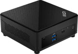MSI Cubi 5 12M Intel Core i7 1255U Desktop PC, NUC, SFF, Mini Computer, HTPC, (16GB RAM, 512GB SSD, Windows 11 PRO), IRIS XE Graphics/ThunderBolt 4/Type C/HDMI/DisplayPort/Dual LAN/WiFi 6E/BT 5.3/VESA