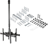 StarTech.com Dual TV Ceiling Mount - Back-to-Back Heavy Duty Hanging Dual Screen Mount with Adjustable Telescopic Pole - Tilt/Swivel/Rotate - VESA Bracket for 32”-75" Displays