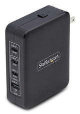StarTech.com 140W USB-C Wall Charger, 3x USB-C/1x USB-A, PD 3.1 International GaN Power Adapter for MacBook/Dell XPS/Inspiron