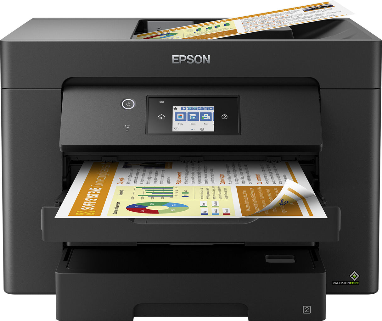 Epson Workforce WF-7830DTWF C11CH68401 Impresora de inyección de tinta, A3, Dúplex, Inalámbrica, Ethernet, Todo en Uno, Fax, Color