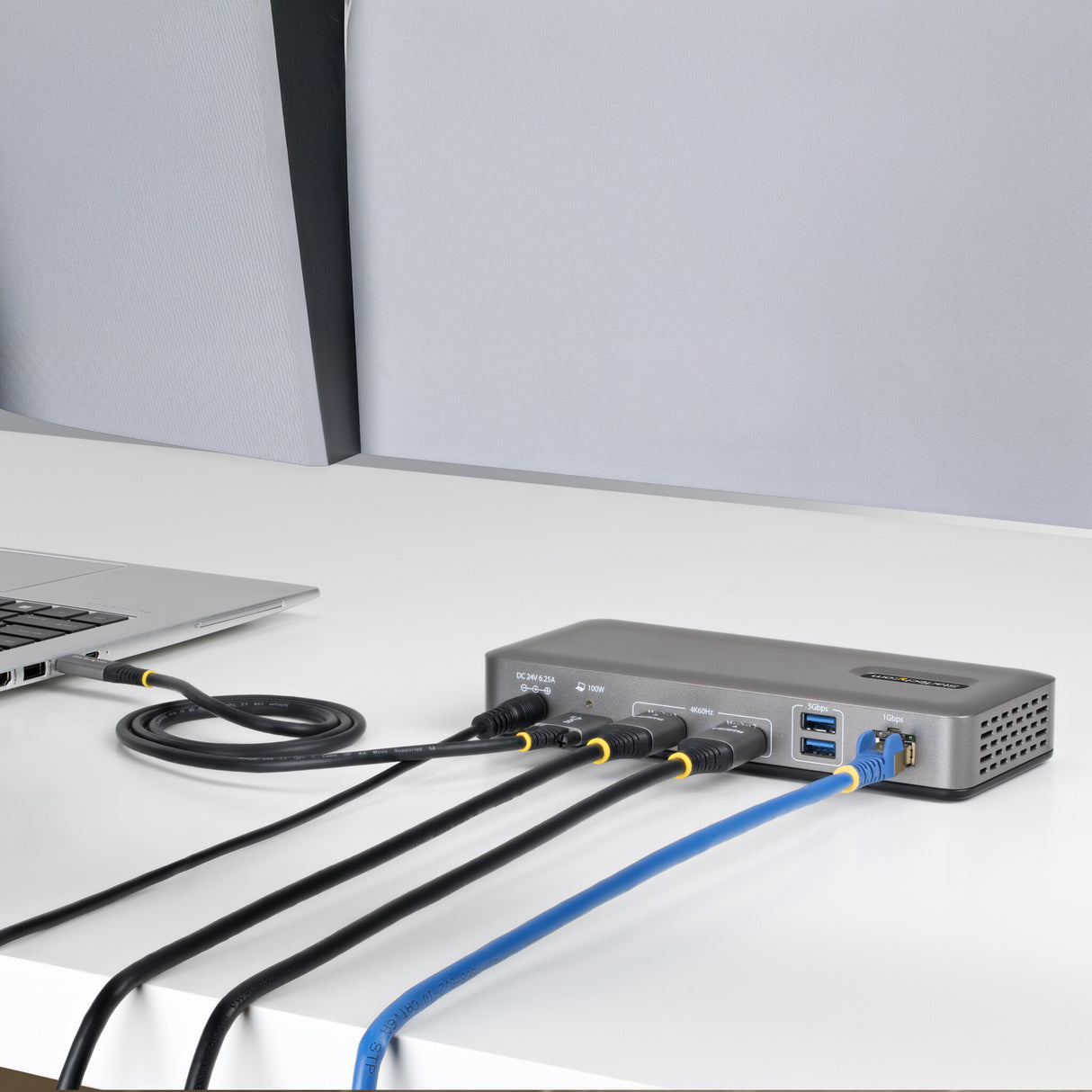 StarTech.com Dual-Monitor USB-C Docking Station, HDMI, 4K 60Hz, 100W Laptop Charging, 1GbE, Driverless, Multi-Monitor Dock For Windows