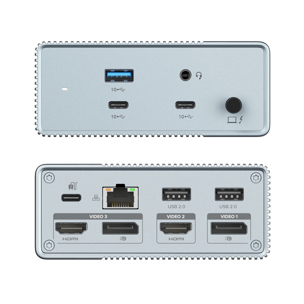 Targus HDG212B-GL laptop dock/port replicator Wired USB 3.2 Gen 1 (3.1 Gen 1) Type-C Grey
