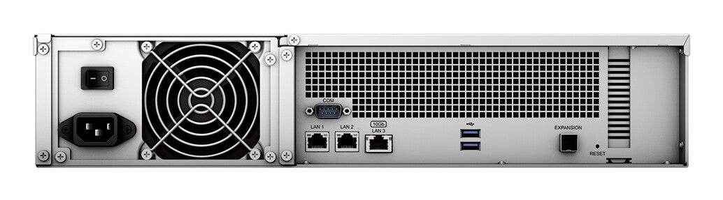 Synology RackStation RS2423+ NAS Rack (2U) Ryzen Embedded V1780B 8 GB DDR4 144 TB HDD DiskStation Manager Black