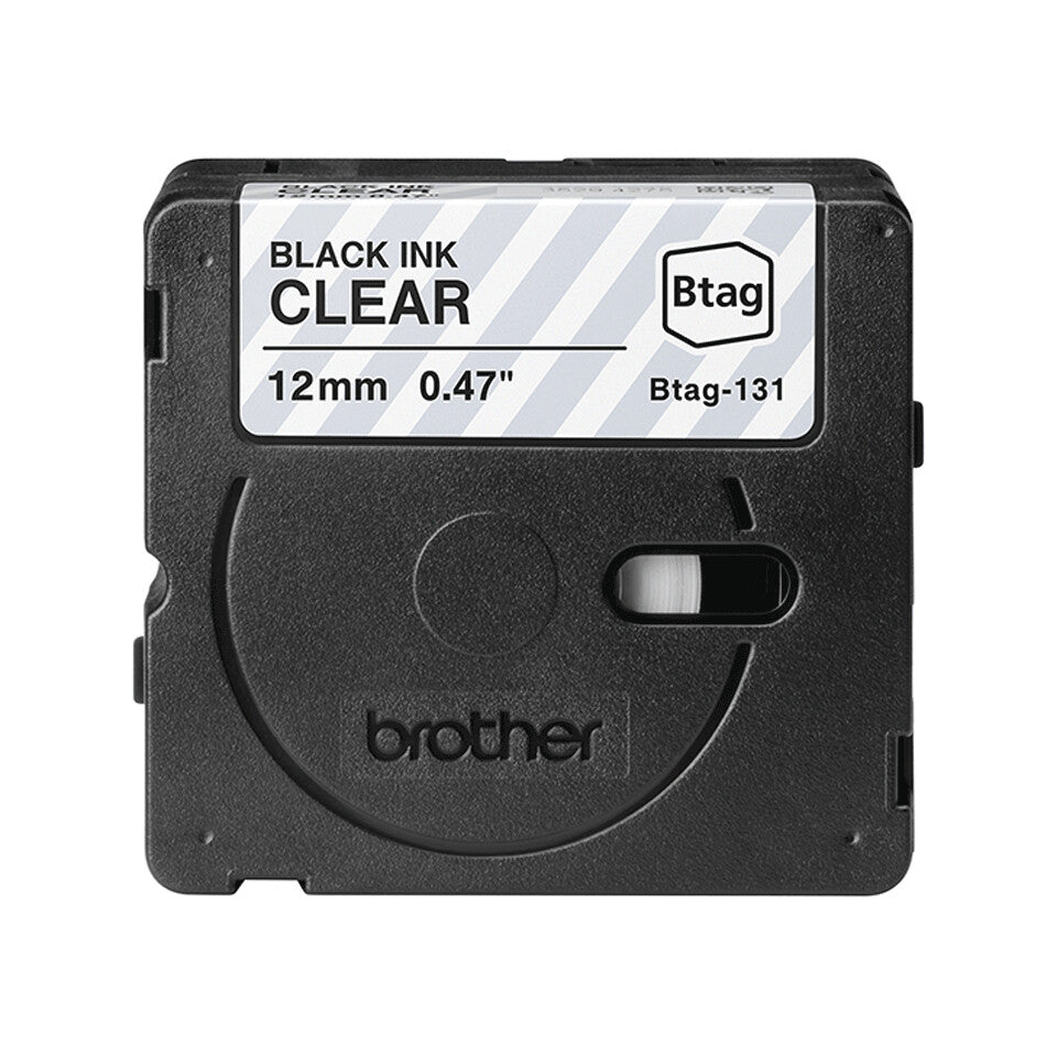 Brother BTAG-131 label-making tape Black on transparent