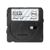 Brother BTAG-131 label-making tape Black on transparent