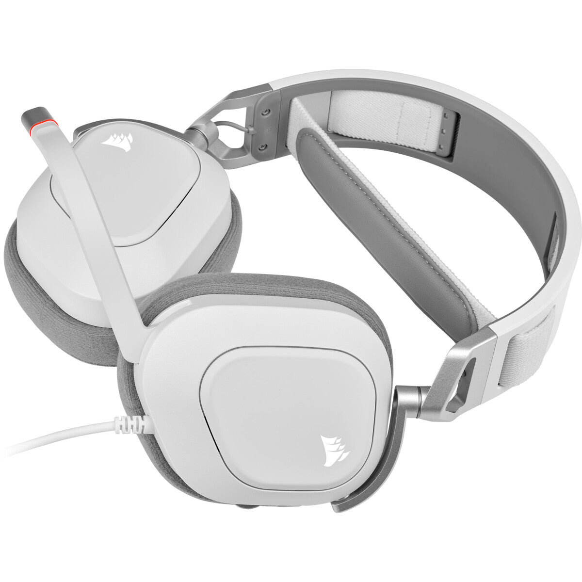 Corsair HS80 RGB USB Headset Wired Handheld Gaming White