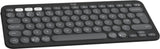 Logitech Pebble Keys 2 K380s keyboard Universal RF Wireless + Bluetooth QWERTY UK English Graphite