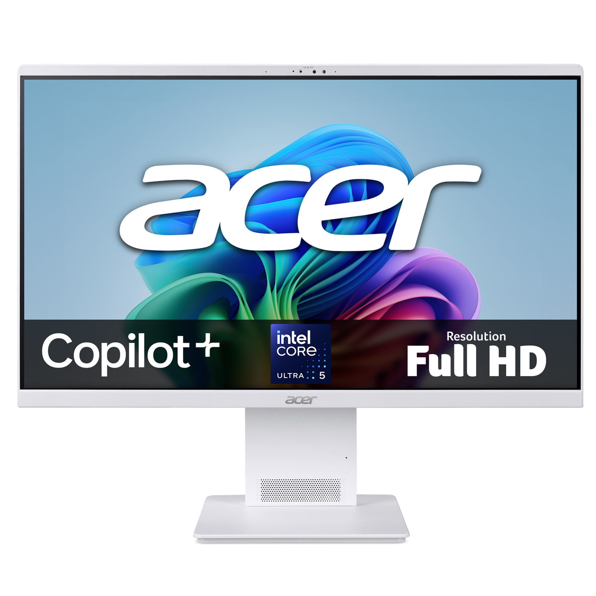 Acer Aspire S24-B All-in-One Desktop - Intel Ultra 5 226V, 16GB, 512GB SSD, Integrated Intel ARC Graphics, 23.8" Full HD, Windows 11, White